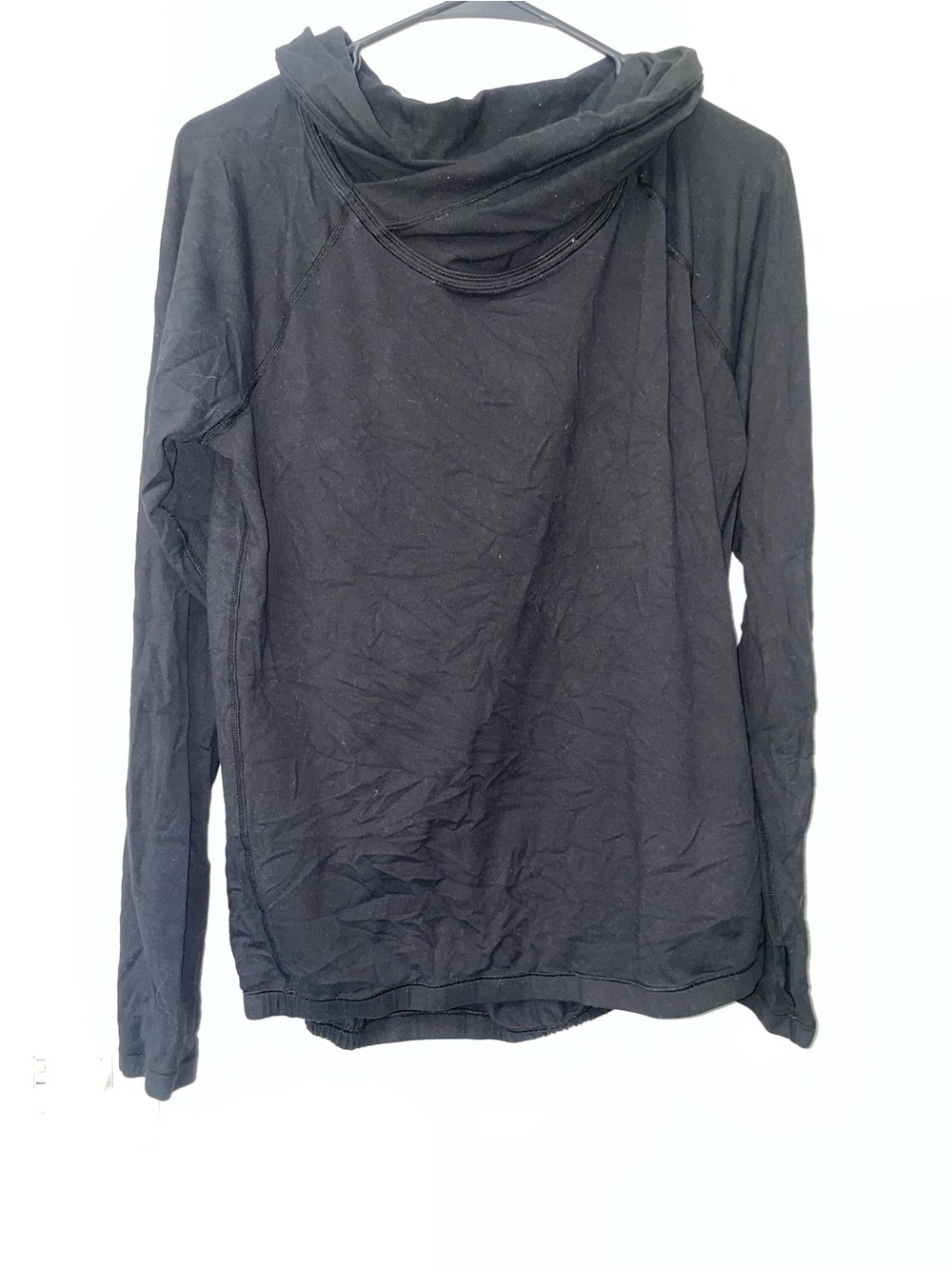 Lululemon Women’s Size 8 Black Long Sleeve Cowl Neck Pullover Top